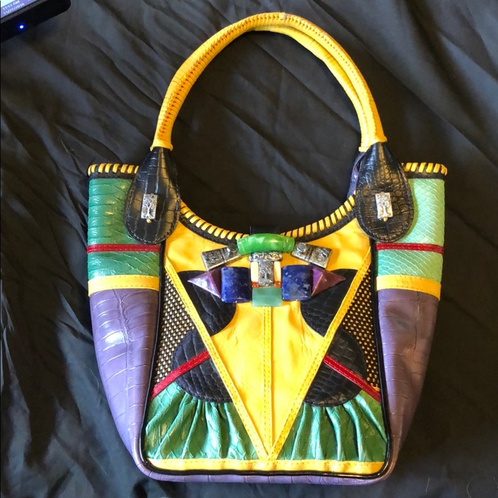 Yvette Floro Leather Handbag END OF YEAR SALE